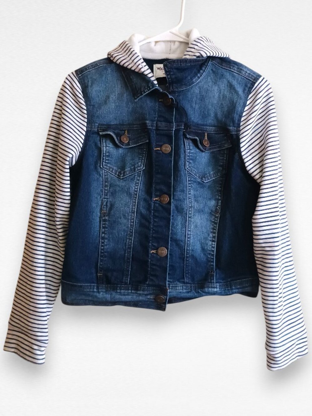 Wallflower Striped Denim Jacket
